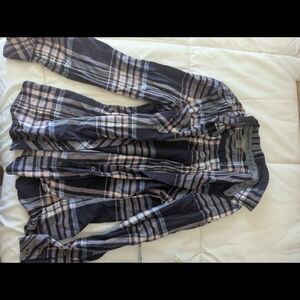 Plaid Button-Up Shirt